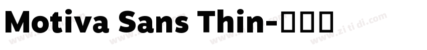 Motiva Sans Thin字体转换